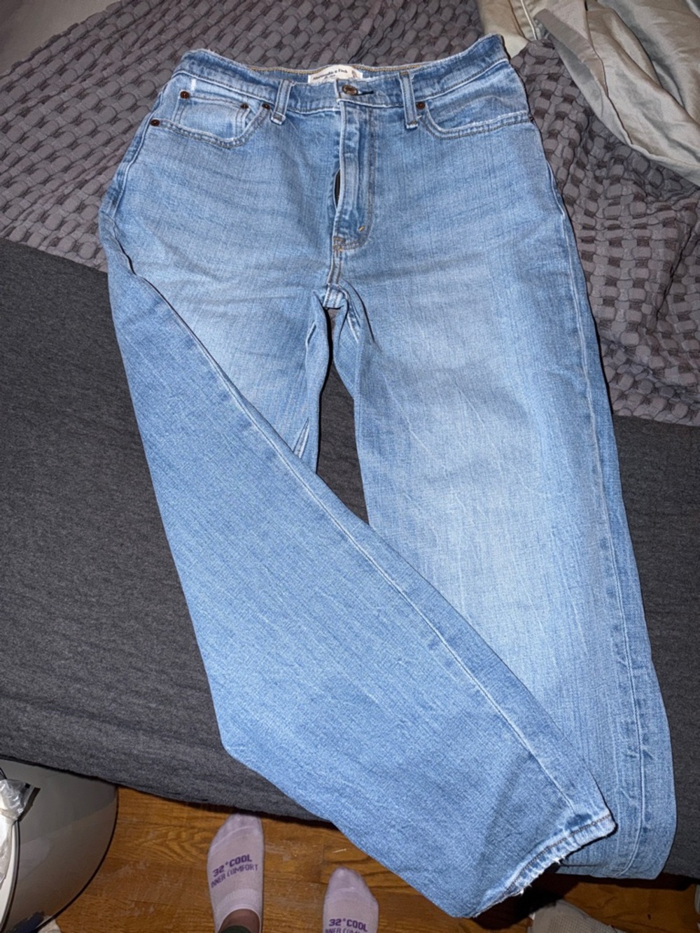 Abercrombie Light Blue Mom Jeans